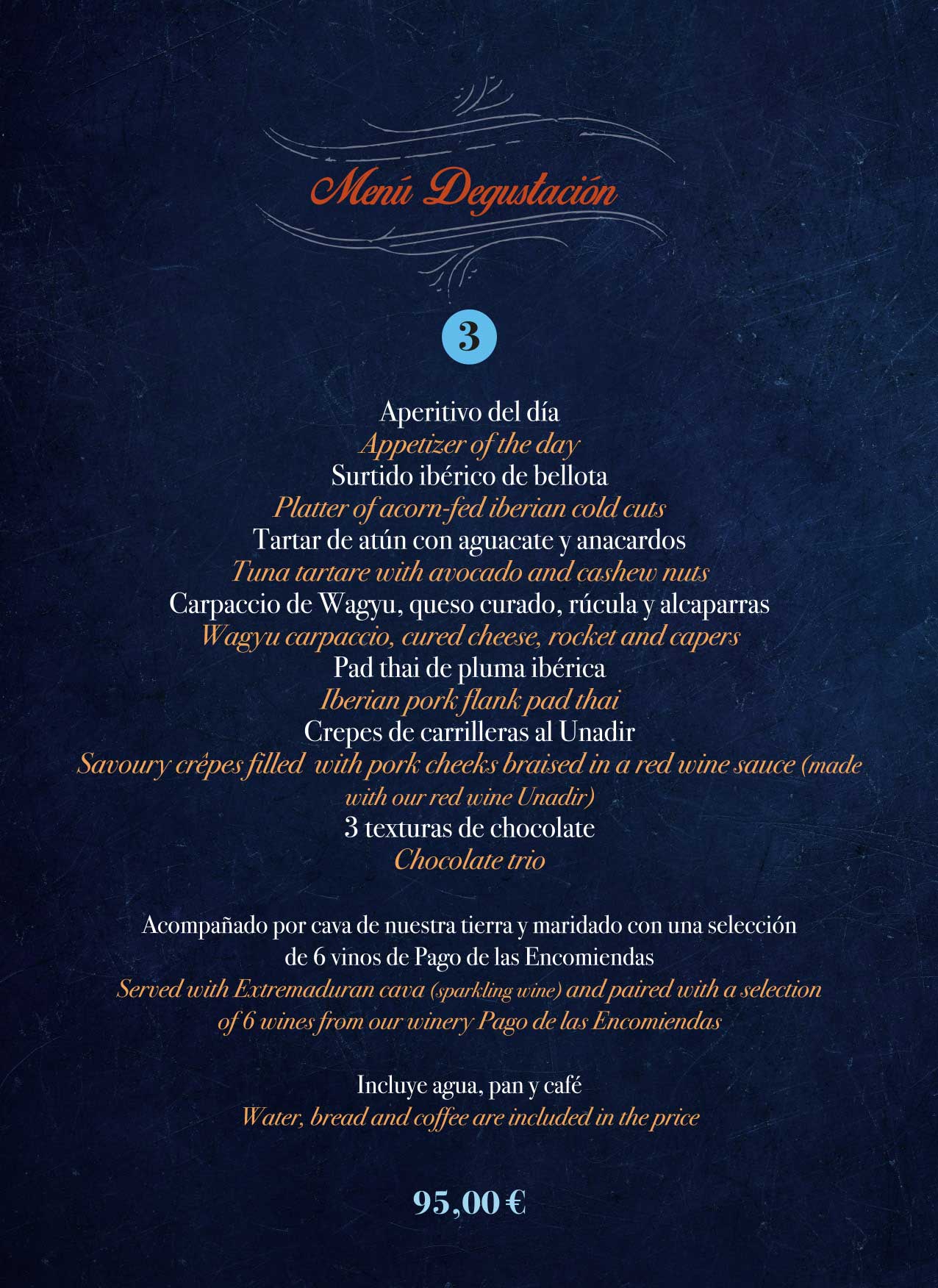 MENÚ DEGUSTACIÓN 3